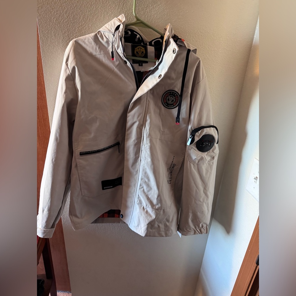 Stylish Beige Jacket with Hood